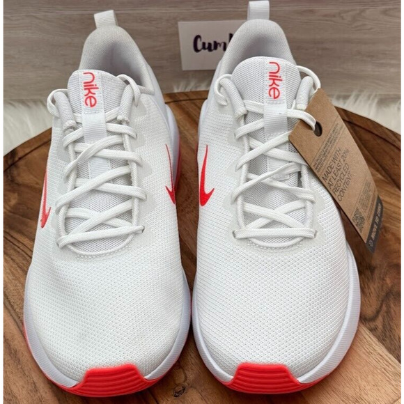 Nike Air Zoom Bella 7 Wmns Size 11 Workout Shoes White Bright Crimson FZ1689-101 - Picture 2 of 11